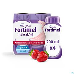 Fortimel 1.5kcal Aardbei - 4x200ml