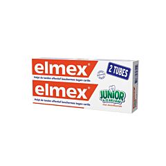 Elmex Anti-Cariës Junior Tandpasta 6-12j Tube - Duopack 2x75ml