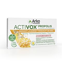 Activox Propolis Verzachtende Tabletten Keelpijn 20 Stuks