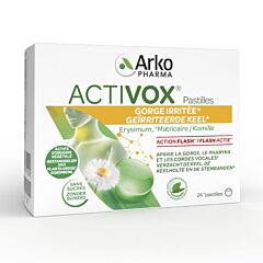 Arkopharma Activox Verzachtende Keelpastilles Munt-Eucalyptus 24 Stuks