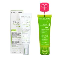 Bioderma Sébium Kerato+ Gelcrème Anti-Imperfecties 30ml + GRATIS Sébium Reinigingsgel - 45ml