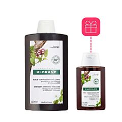 Klorane Versterkende Shampoo Kinine & Bio Edelweiss - 400ml + Promo 100ml GRATIS