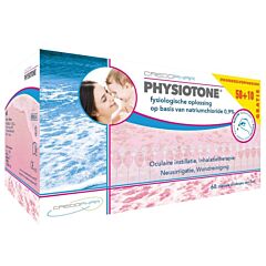 Physiotone Fysiologische Oplossing Unidosis - 50x5ml + 10x5ml GRATIS