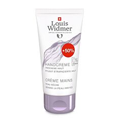 Louis Widmer Handcrème - Zonder Parfum - Promo 50 + 25ml GRATIS