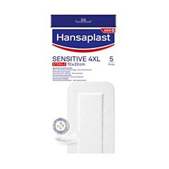 Hansaplast Sensitive 4XL Steriele Pleisters - 10cmx20cm - 5 Strips 