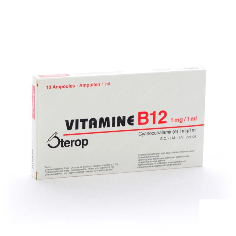 Verloren martelen Numeriek Vitamine B12 1mg 1ml 10 Ampoules online Bestellen / Kopen